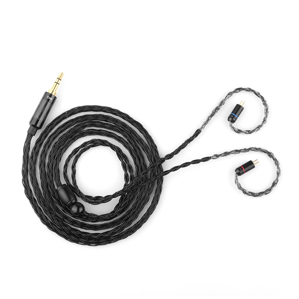 Trn  t2 upgrade 16 -aderige verzilverde kabel 3.5 2.5 0.75 0.78 mmcx-connectorkabel voor trn  v90 v80 x6 a10 zs10 as16- oortelefoon