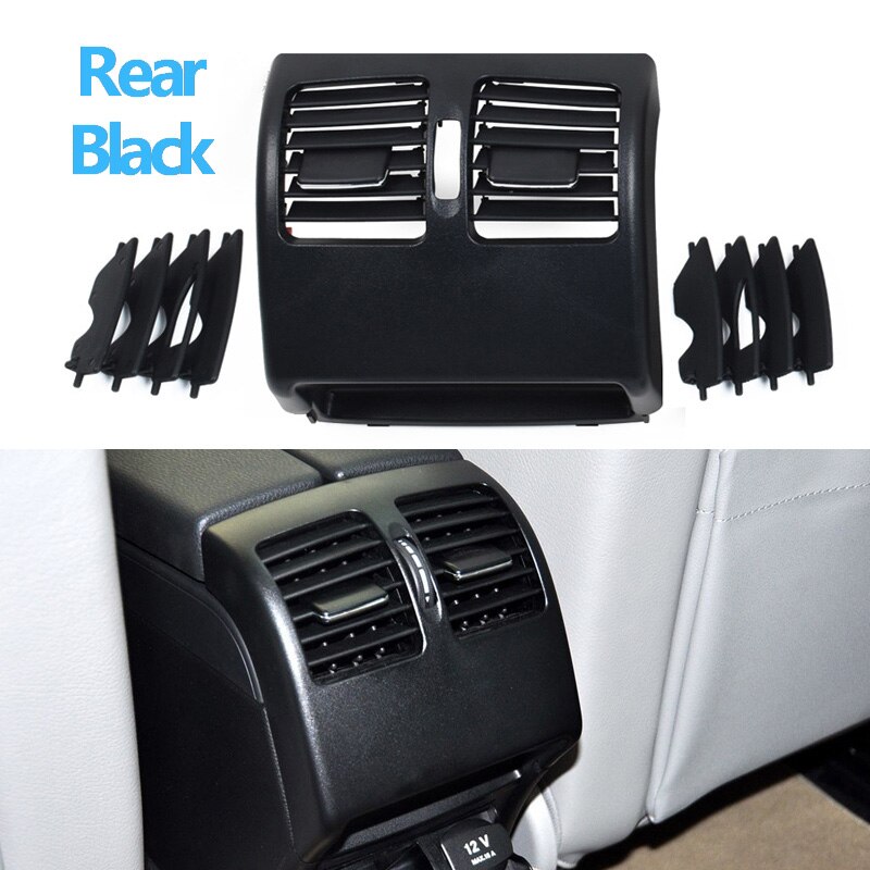 Rhd Dashboard Verse A/C Air Conditioner Vent Grille Cover Voor Mercedes Benz W204 C Klasse 180 200 220 230 260 300 350 2007: Rear Black