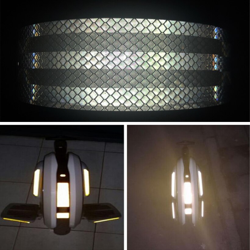 3M Auto Reflektierende Streifen Aufkleber Warnung Streifen-stil Dekoration Film Sicher Motorrad Baby Auto Reflektieren Straße Sicherheit Band
