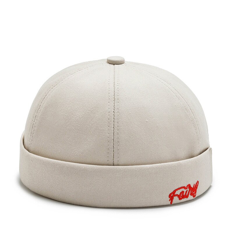 Bonnet de pêcheur en coton, casquette avec tête de mort, taille unique, manchette, , doux, extensible, léger, séchage rapide, Durable: Beige