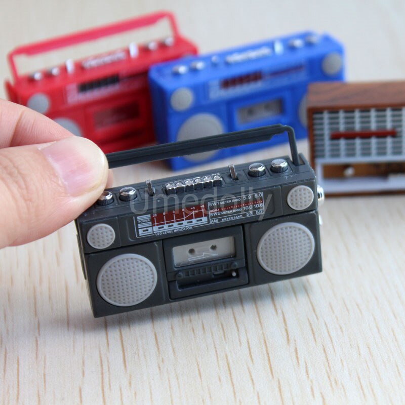 Sød 1/12 skala miniature dukkehus radio / mini båndoptager model  ob11 blyth dukkehus møbler dekoration tilbehør legetøj