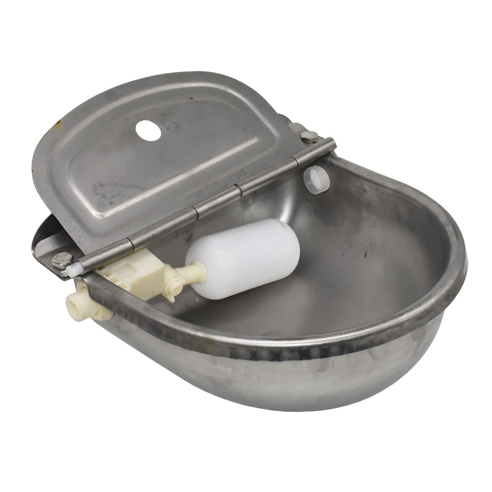 4L Stainless Steel Water Trough Bowl Automatic Dri... Grandado