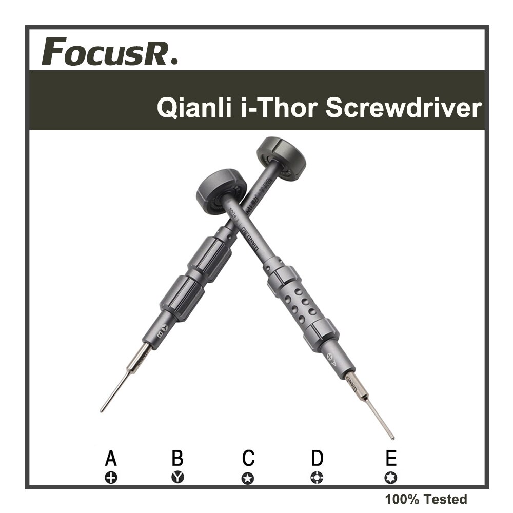 Qianli-destornillador 3D i-thor para reparación de iPhone, herramientas de apertura de teléfono, precisión Torx T2 Y0.6, juego de herramientas de reparación de destornillador Pentalobe