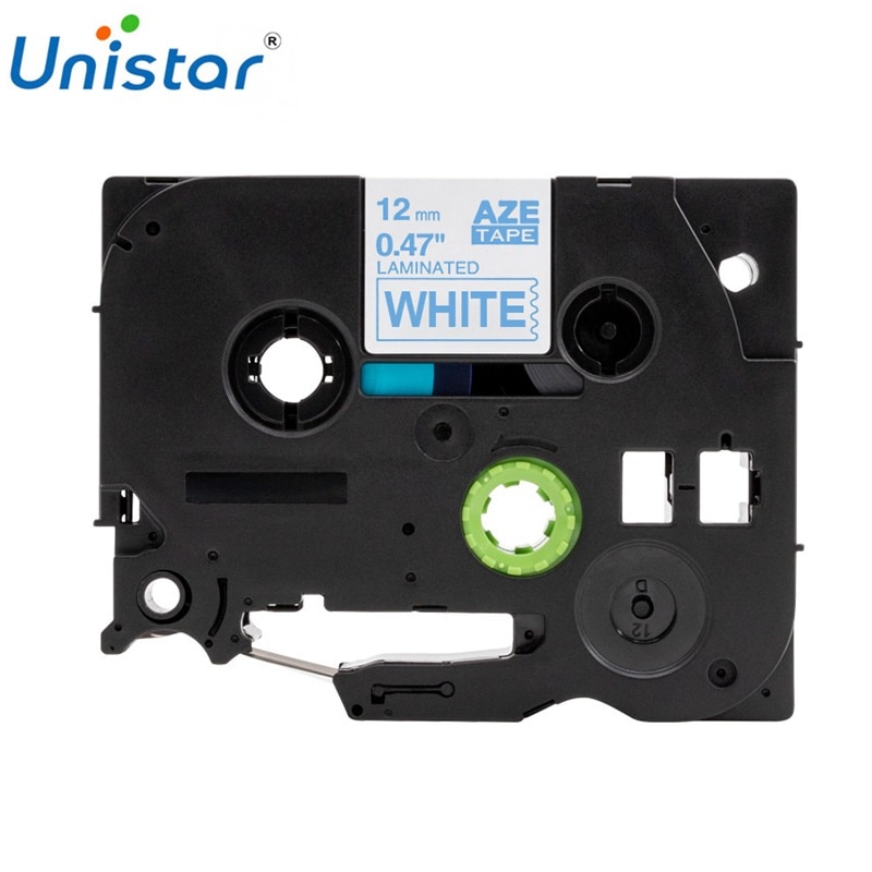 Unistar TZe233 Compatibel Voor Brother P-Touch Tape 12 Mm X 8 M Blauw Op Wit Gelamineerd Label Tapes tze 12 Mm Tze233 TZ233 Label Maker