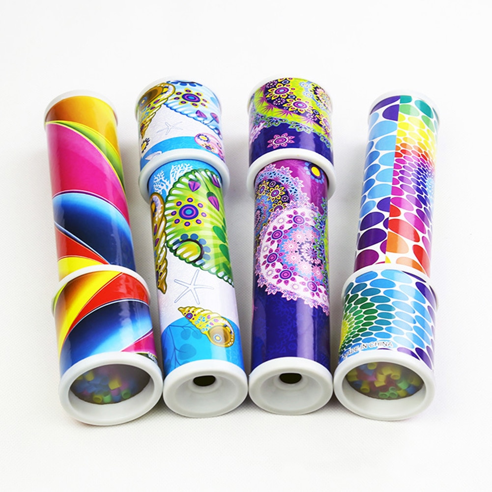 1Pc freundlicher Rotierenden Kaleidoscopes erfüllen sterben Baby neugier Farbige Quaddel Wissenschaft Experiment Pädagogisches Spielzeug gute geburtstag