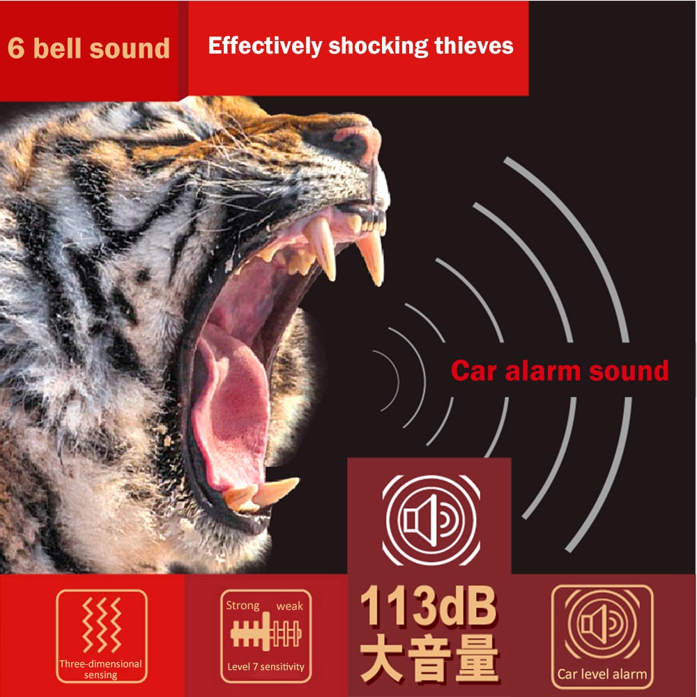 Bike Protecter 113dB Anti-Theft Vibration Motorcycle Bike Security Alarm Waterproof Burglar Alarm Theft Protection