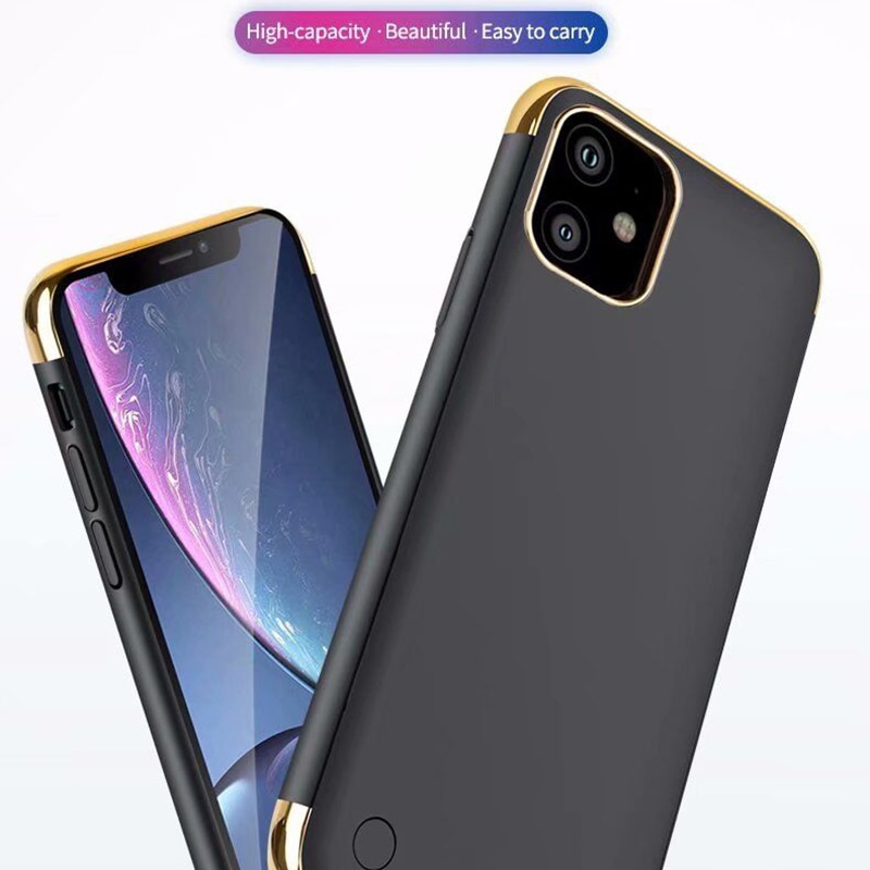 Leioua 5500 mah powerbank voor iphone 11 pro batterijlader externe noodlader powerbankhoes voor iphone 11 11 pro max