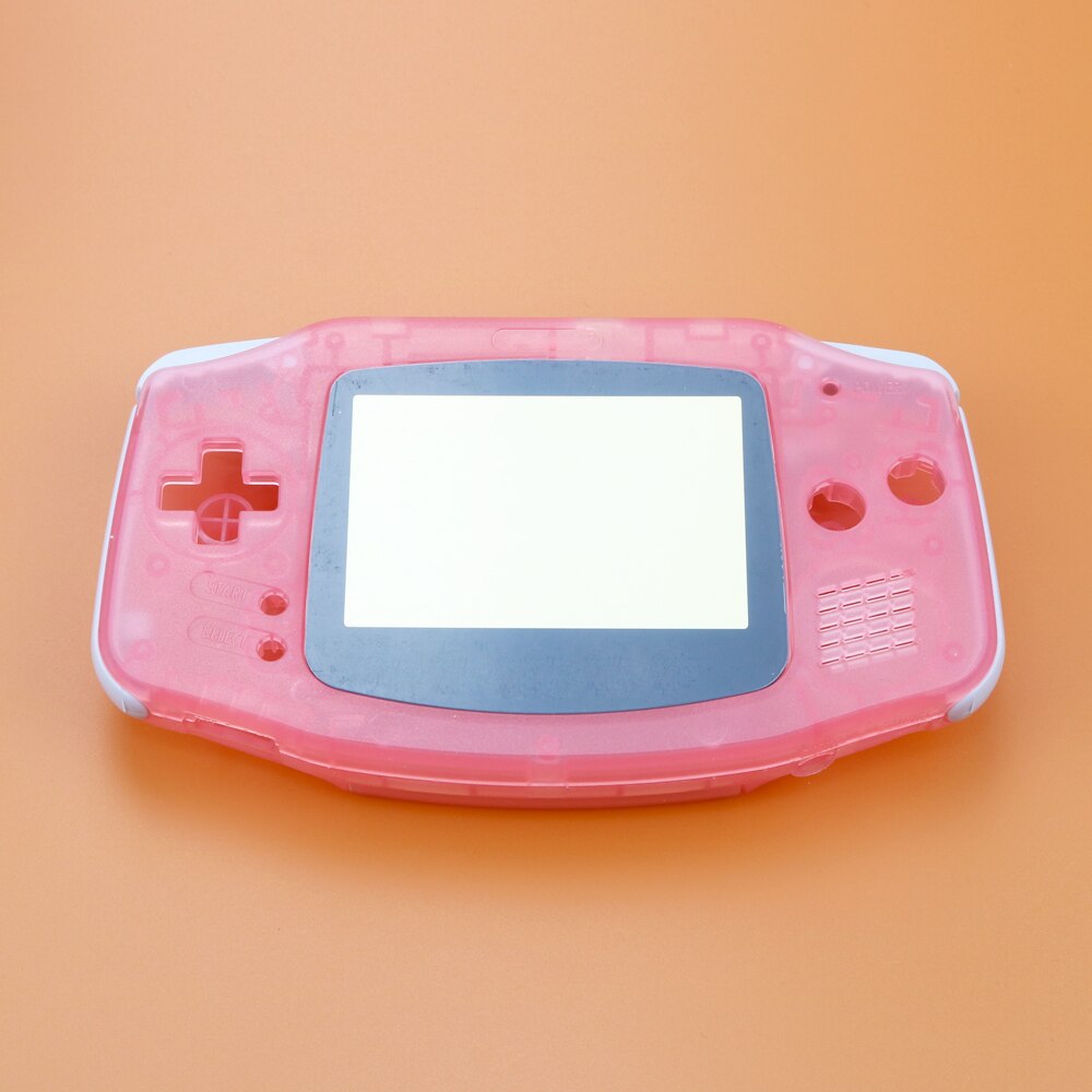 Full set housing shell cover case w/conductive rubber pad buttons+Screen Lens Protector for GameBoy Advance for GBA console: M