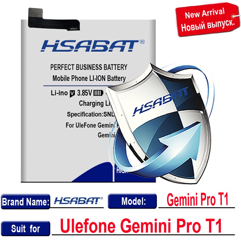 HSABAT 5900-8300mAh Top Brand Battery for Ulefone Gemini Pro T1 for Ulefone Power Batteries for Ulefone Power 3 3S Batteri: for Gemini Pro T1