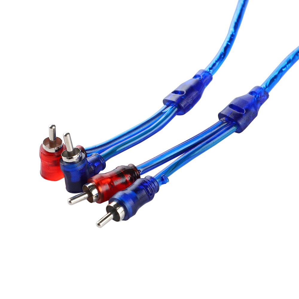 Amplificateur Audio de voiture 5M 2 RCA à 2 RCA, câble tressé en cuivre pur, ligne de fil pour système Hi-Fi numérique stéréo pour Home cinéma