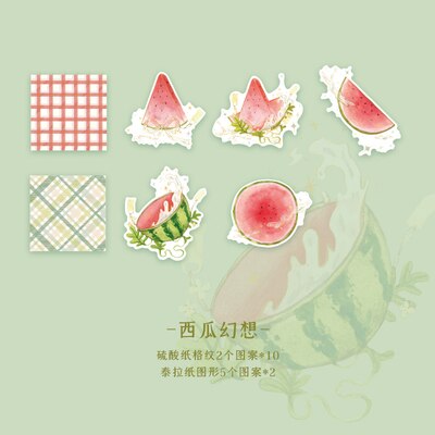 30 Sheets/pack Fruit Litmus Paper Memo Pads Loose Leaf Terra Paper Grid Pattern Writable Notepads Student School Stationery: 4
