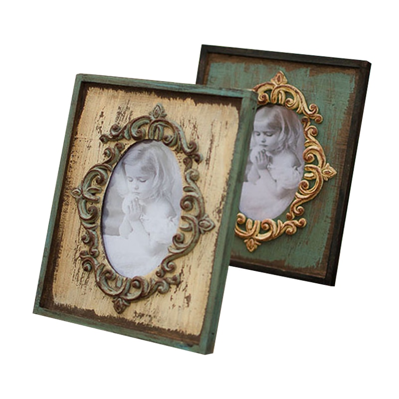 Vintage Photo Frame Home Decor Wooden Wedding Desktop Wall Picture Frame Birthday