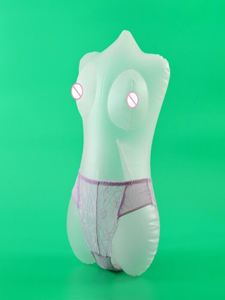 PVC Sexy Inflatable Female Mannequin Body No Hands Feet Sewing Maniqui For Clothes Panties Transparent Doll D081