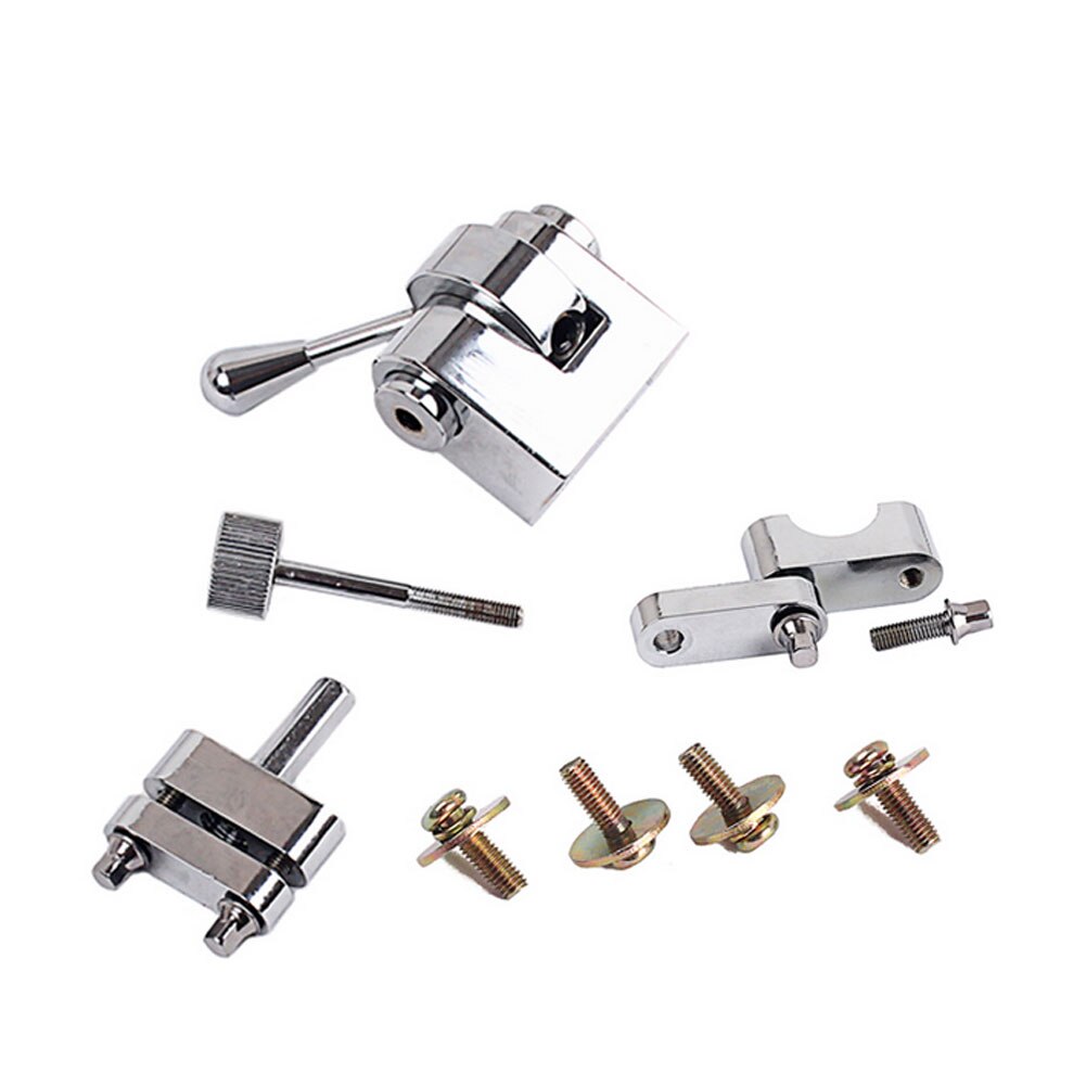 Tooyful Metal Snare Drum Strainer Throw Off Clamp Strainer Regulator With Mounting Screws Silver Drum Strainer For Drum-Player