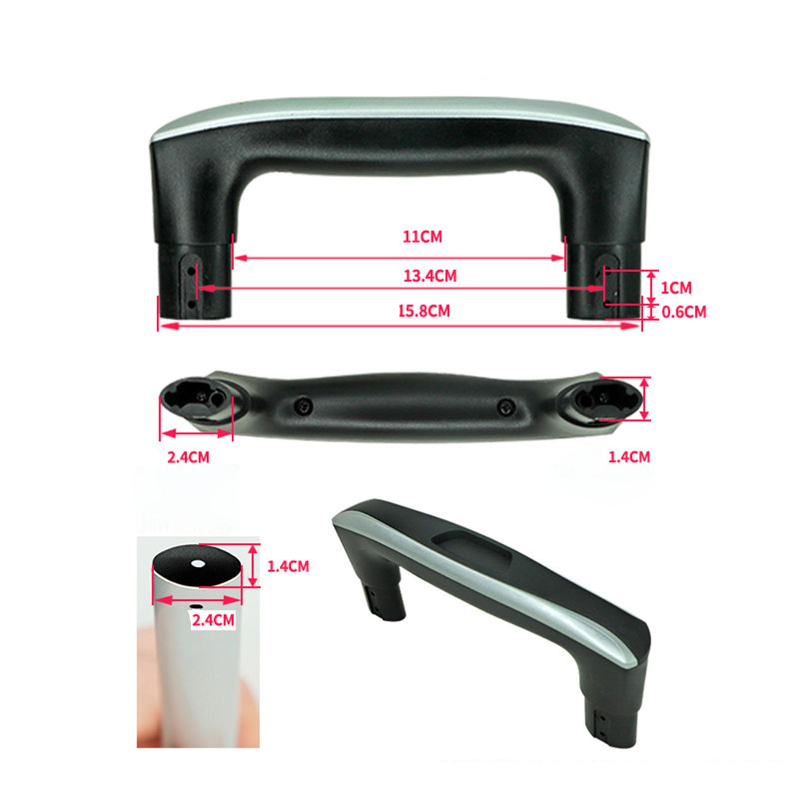 Luggage Handle Easy to Install Strong Bearing Capacity Rolling Luggage Wear Resistant for Pull Out Rod Carrying Case Handle: Gold