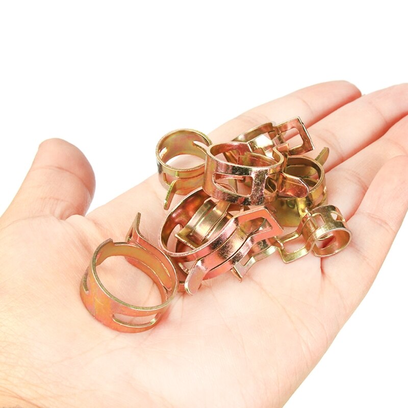 155pcs / BOX pipe clamp clamp pipe clamp 6-22mm movable fuel pipe silicone vacuum hose pipe clamp pipe clamp fastener M7DA