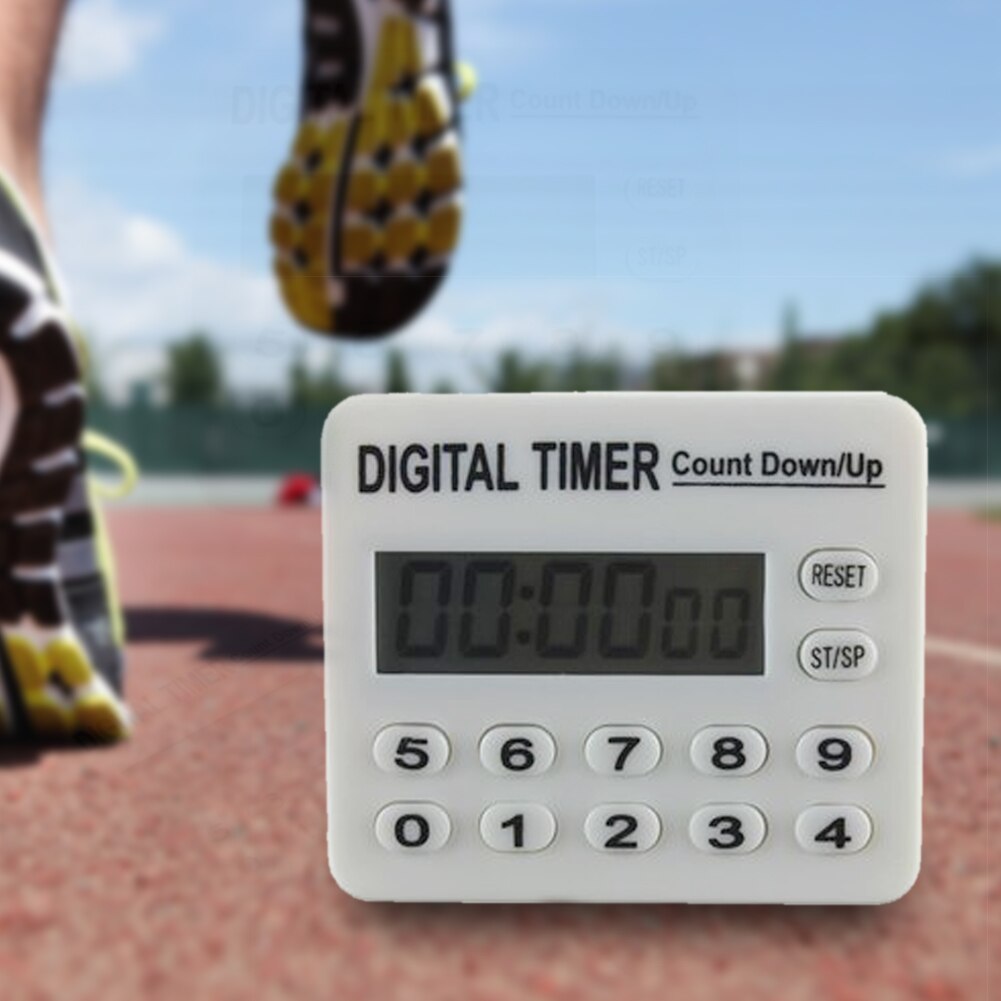 Kitchen Remind Battery Powered Cooking Sports 12Key Electronic Magnetic Home Travel Digital Timer