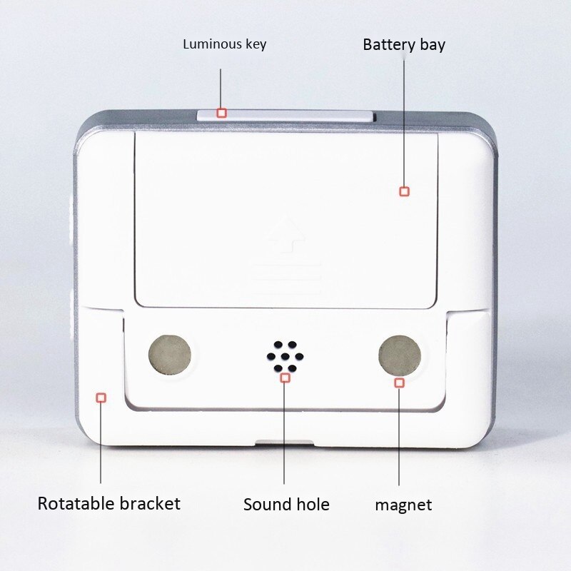 Dual Screen Display Timer Alarm Clock Tomato Timer Silent Vibration 99 Hour Timer