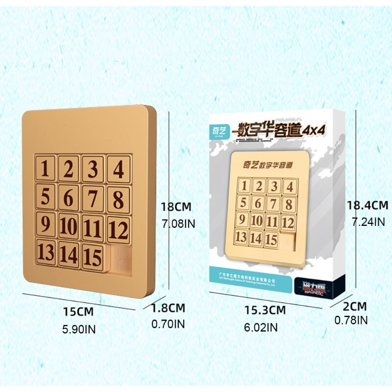 Klotski Number Puzzle Brain Teaser Puzzle Brain Developmental Jigsaw Education Science Kits Toy Magnetic Slide Tangram