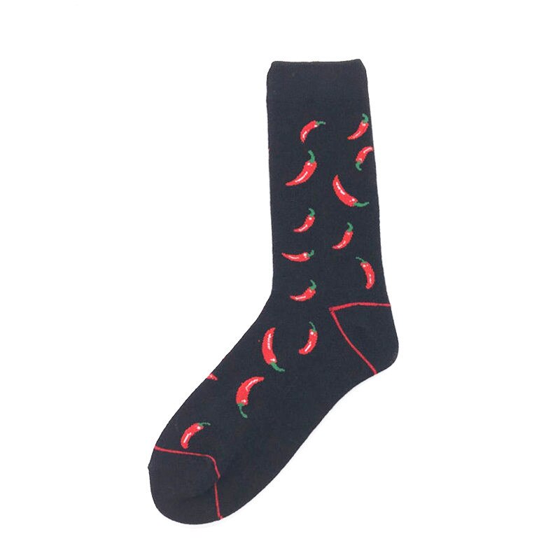 Spring Arrived Happy Socks Men Funny Art British Style Streetwear Hip Hop Guitar Pepper Crew Sock For Men