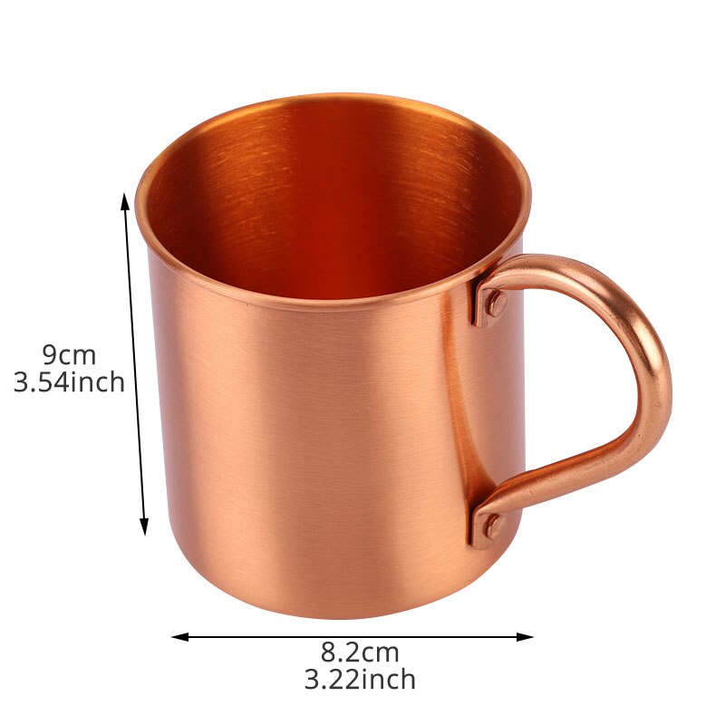 Copper Mug Cup Durable Copper Beer Mugs Coffee Mug Milk Cup For Bar Drinkwares Kitchen Cocktail Whiskey Glass Drinkware