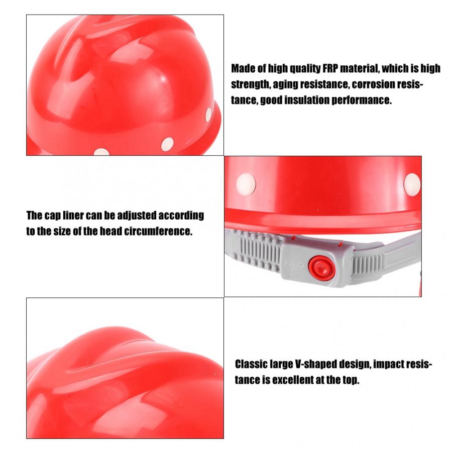 safety helmet FRP Protective Cap Hard Hat Safety Helmet Working Job Site Construction Equipment casco seguridad trabajo