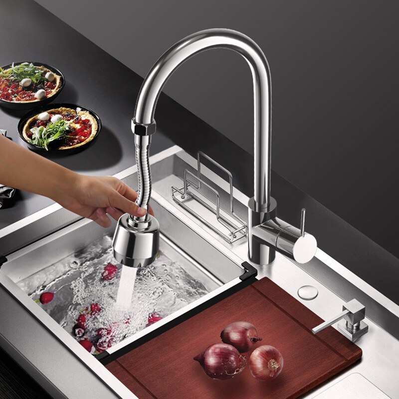 Buse de robinet de cuisine, pulvérisateur de brumisateur, buse d'économie d'eau, tête de filtre de robinet ajustable à 360 degrés, buse de robinet, connecteur Fauc