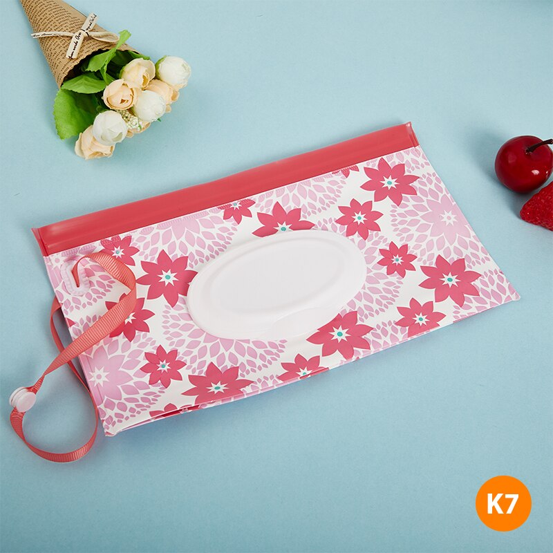 Eva Baby Nat Vegen Pouch Snap-Band Navulbare Natte Doekjes Tas Veeg Houder Case Outdoor Draagbare Herbruikbare Nuttig Tissue doos: K7