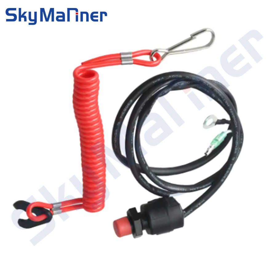6E9-82575-09 66T-82575 Kill Stop Switch Cavo di sicurezza Cordino per Yamaha Tohatsu Parsun Honda Parti del motore fuoribordo