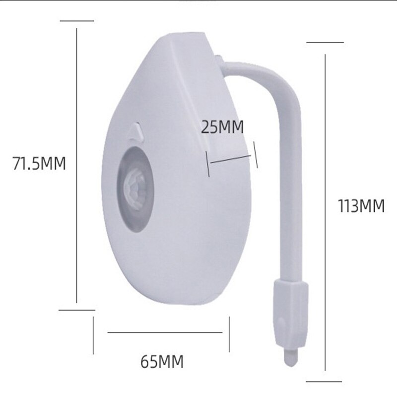 LED kleine nachtlicht 8 farbe 16 farbe wc Sensor licht hängenden körper wc Sensor deckel licht