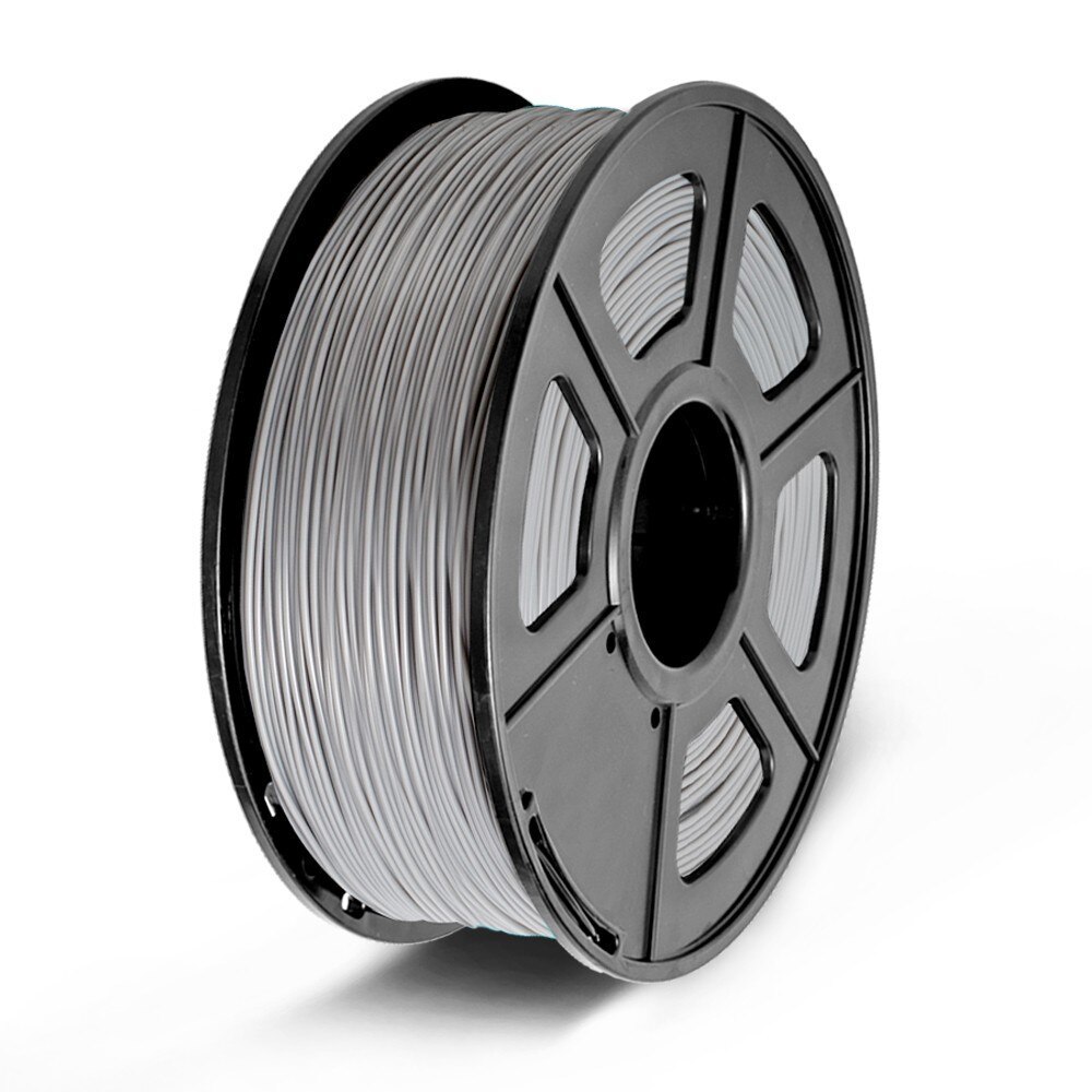 Sunlu pla 3d filamentti 1.75mm 1kg kelalla muovi pla filamentti 3d tulostimelle lapset raapusta ympäristöystävällinen tulostusmateriaali: Pla-harmaa