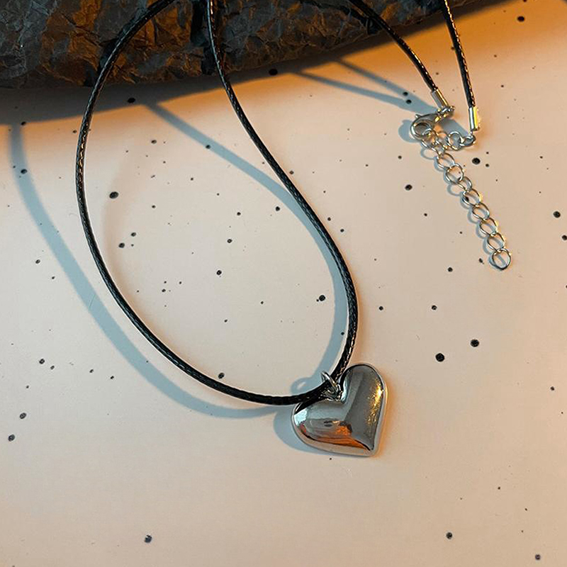 Collar con colgante de piedra marrón de cuero Vintage, gargantilla apilable, cadena de clavícula con temperamento para mujer y niña, collar de Otoño Invierno: Oro champán