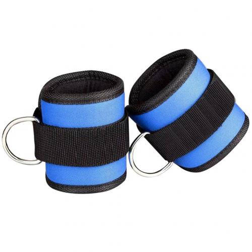 gorący 1 para zdatność siłownia joga Glute trening nóg taśmój robić ćwiczeń pasek na kostkę: Niebieski