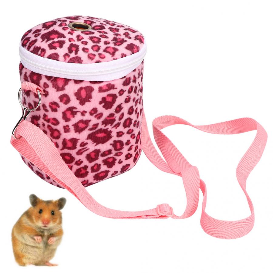Bærbar kæledyr hamster bæretaske dyrebærer varm sove rejse hænge taske til egern pindsvin rotte hamster: Rød