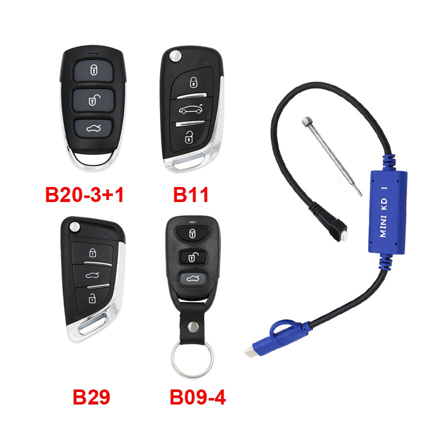 KEYDIY Mini KD Remote Key Generator Remotes in Mobile Phone Support Android Similar with KD900 + B11 B29 B09-4 B20-3+1 B01-3+1