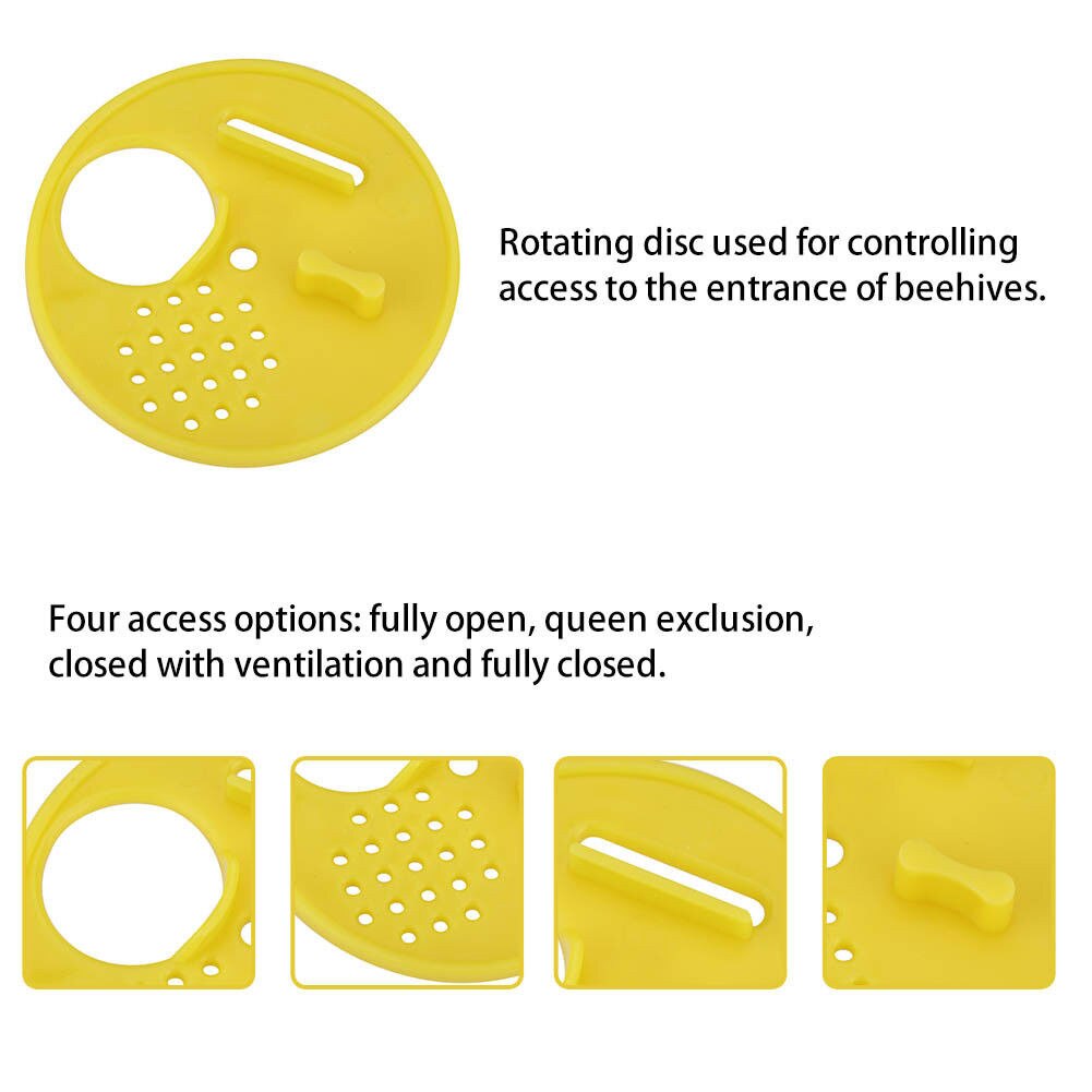 20pcs Supplies Equipment Entry Beehive Bee Box Door Entrance Gate Anti-escape Beekeeper Tool Plastic Hive Bees Tools Accessories