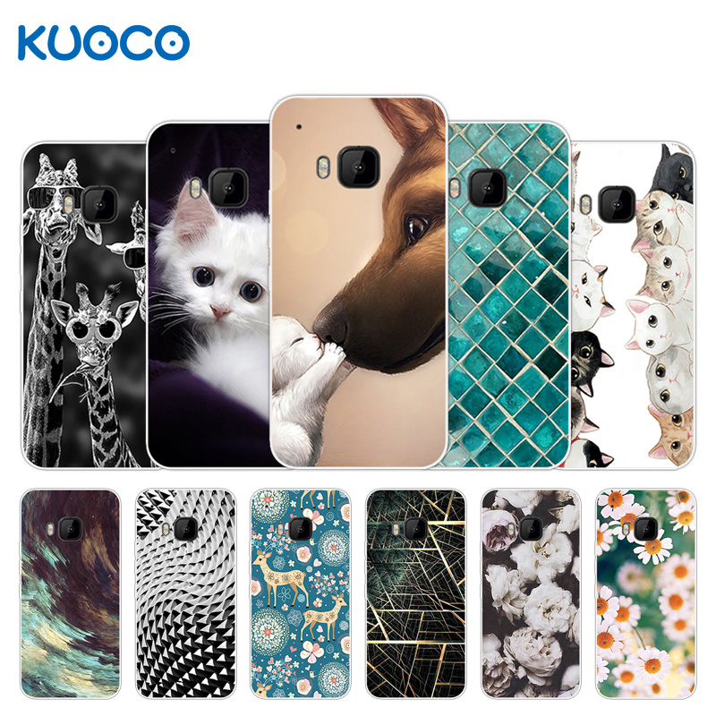 Beschermhoes voor htc one  m9 coque 5.0 " giraffe zachte tpu-hoes voor fundas htc one  m9 cover siliconen achterkant telefoonhoesjes
