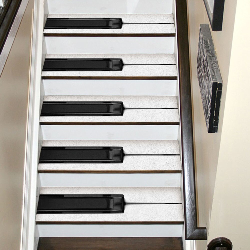 Selbst-Klebstoff Abnehmbare Treppen Aufkleber Zauberstab Aufkleber Wohnzimmer Treppen Lauffläche Boden nicht-Unterhose Aufkleber Treppe Wohnkultur aufkleber