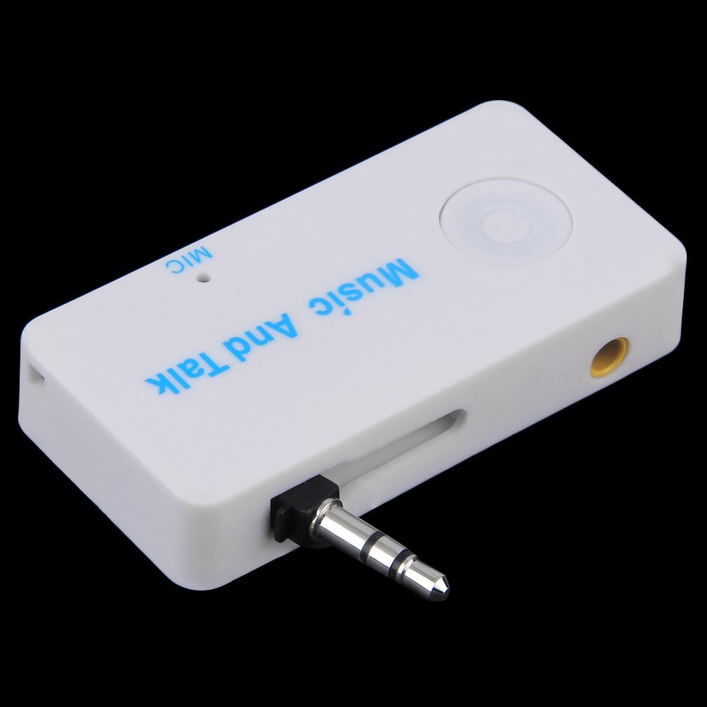 Wireless Bluetooth-compatible 3.5mm Audio Stereo Music Talk Receiver Adapter Mic