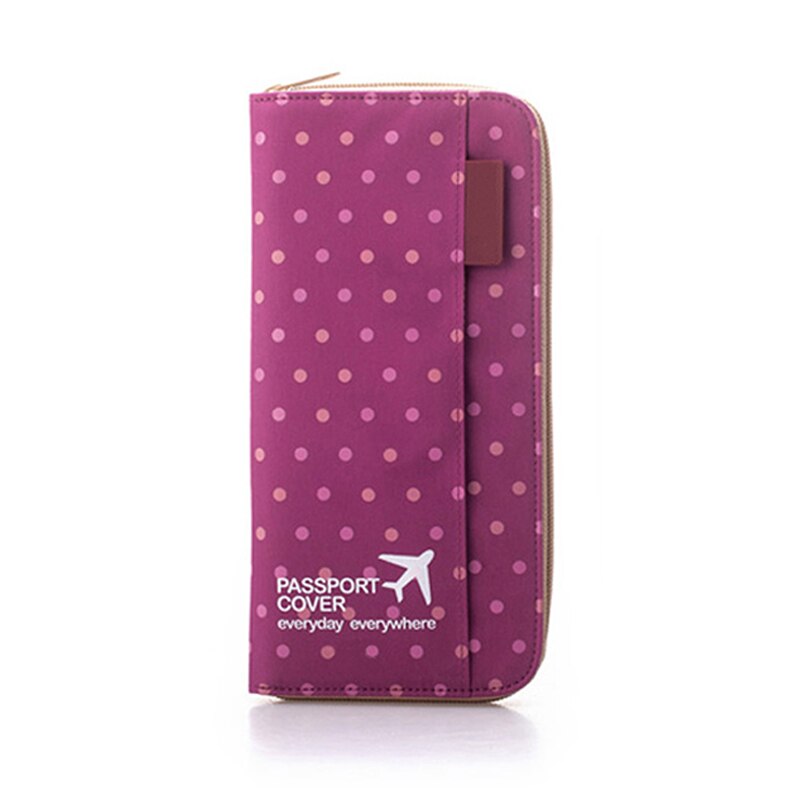 Frauen Männer Reisepass Halter Organizer Abdeckung ID Karte Tasche Passport Wallet Dokument pouch Schutzhülle PC0002: Purple