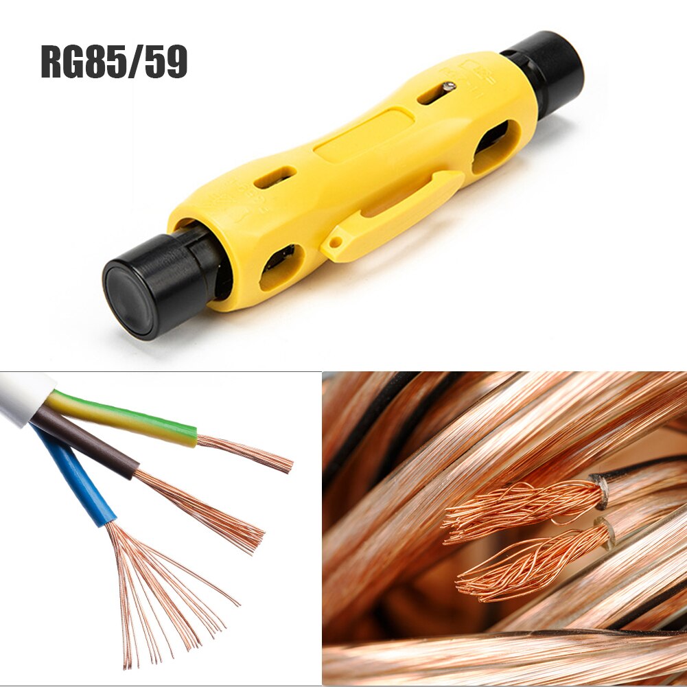Multifunction Electric Wire Stripper Pen Wire Cable Pen Cutter Rotary RG85/59 Coaxial Cutter Stripping Machine Pliers Hand Tool