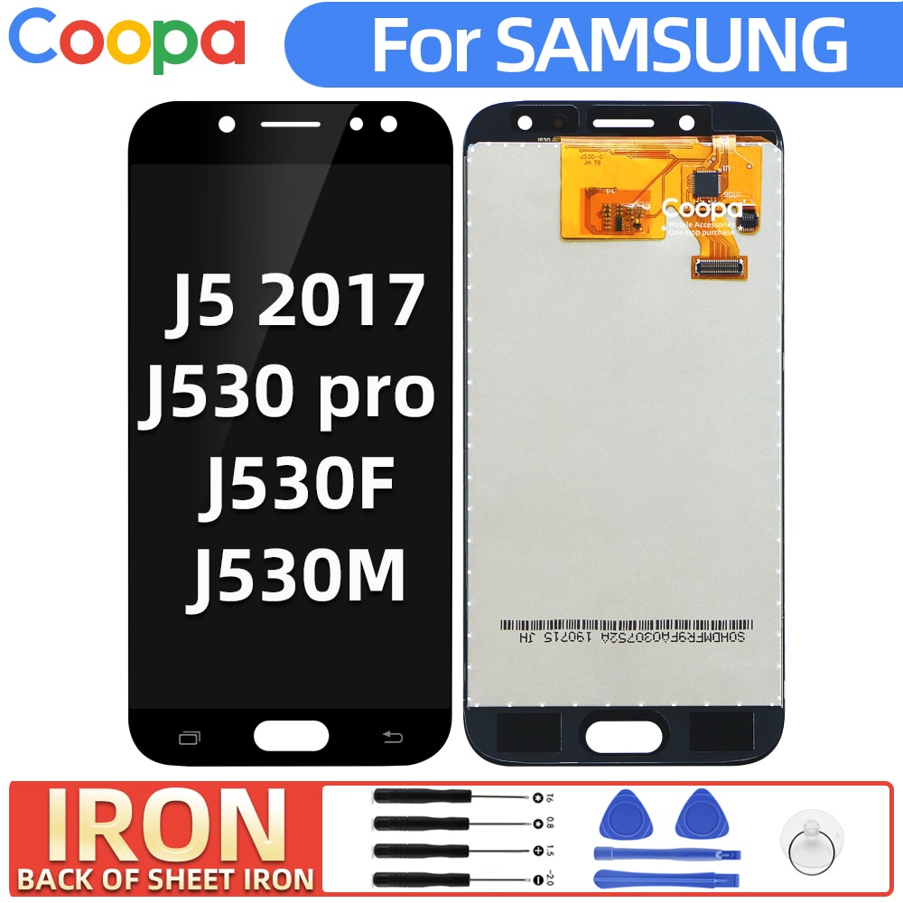 Ijzer Lcd-scherm Voor Samsung Galaxy J5 Pro J530 J530F J530M Lcd Touch Screen Digitizer Assembl Vervanging Dunne