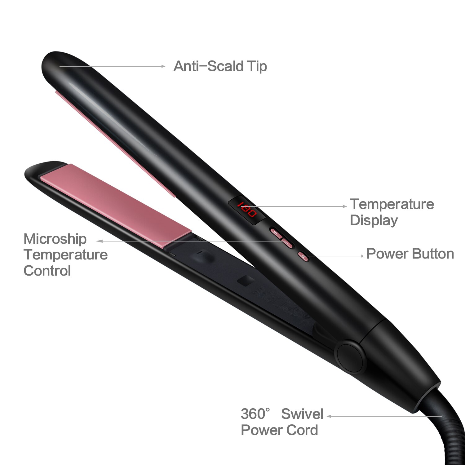 Flat Iron Hair Straightener Straightening Iron Tongs Ironing For Hair Styling Plank Crimper Styler Curling Iron