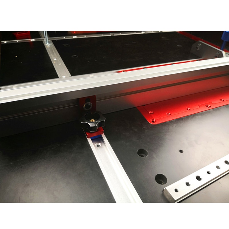 600/800mm Aluminium Profile 75mm Height T-tracks Sliding Brackets and Fixture Woodworking Workbench DIY Tool