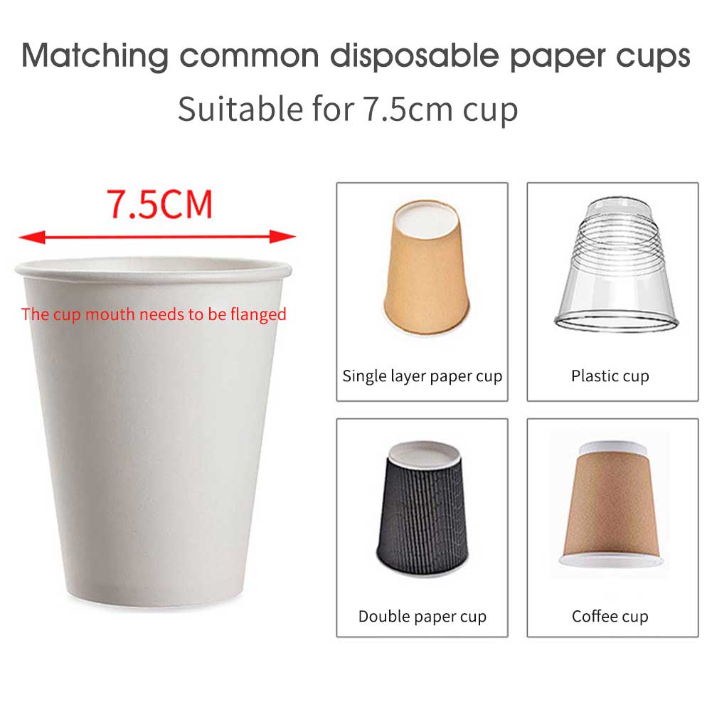 Paper Cup Holder Dispenser Wall Mounted Automatic Container Storage Rack Self Adhesive for Hotel Home Office water dispenser