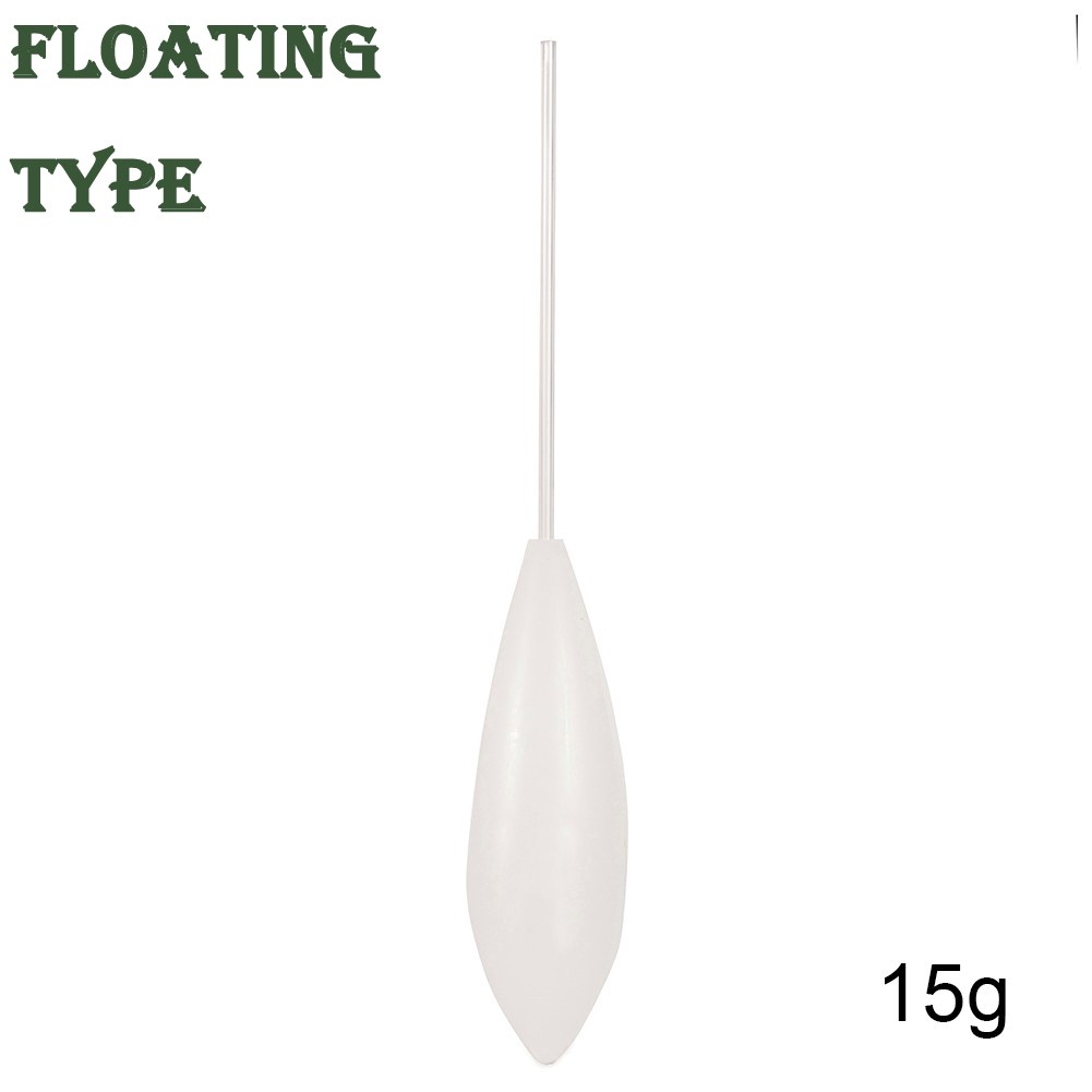 Acrylic Fishing Float Transparent Sinkend Type Casting Bobbers Clear Bombarda Sinking Fly Fishing Spinning Floats Pesca 5-50g: Upward Type 15g