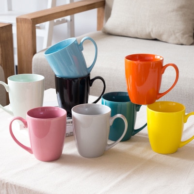 Tasse en céramique pour bureau, tasse à eau, verres à café, gobelets amusants, tasses à bonbons pour enfants, couleur fantaisie, noël