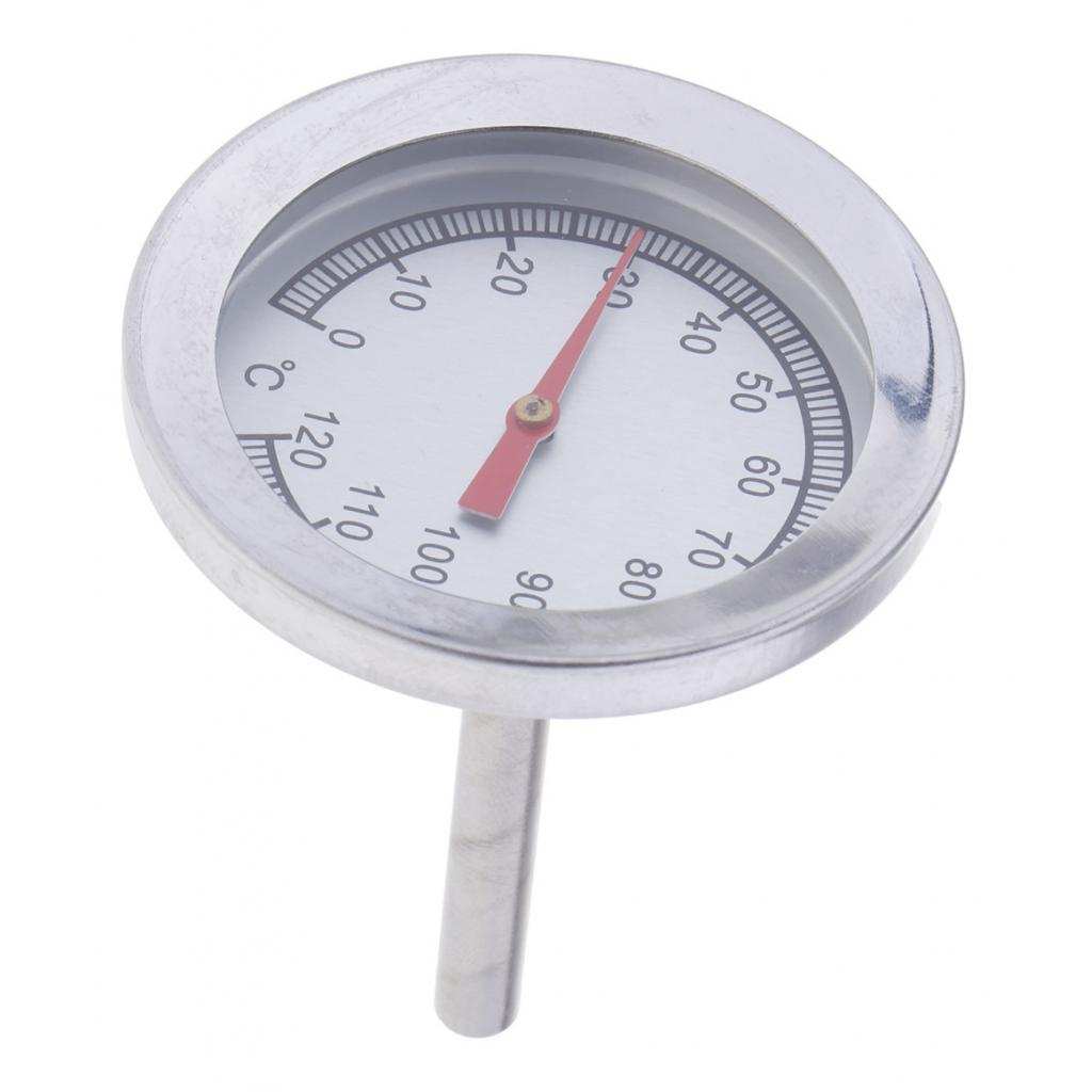 STAINLESS STEEL BBQ CHARCOAL GRILL PIT WOOD SMOKER TEMP GAUGE THERMOMETER 0-120℃