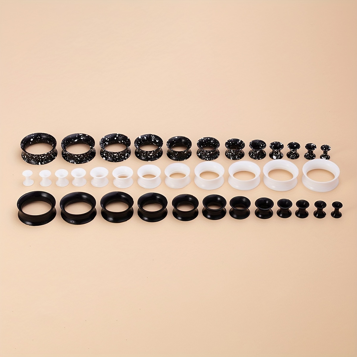 2 stücke 3mm-22mm Silikon flexibel doppelte ausgestellte Fleisch Tunnel weiche Ohr stöpsel Ohr messer Expander Bahre Ohren blätter durchbohren Schmuck