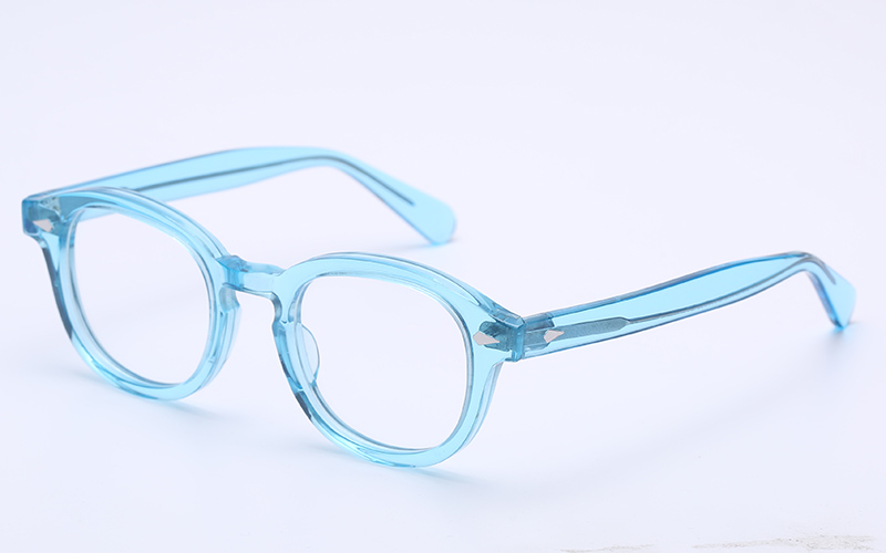 Håndlavede acetat briller stel kvinder mænd johnny depp brillerammer mærke skildpadde optisk brille demi nærsynethed: 4